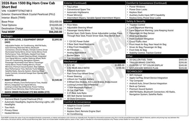 ram ram 1500 pickup 2026 1C6SRFFT3TN274813 image ram ram 1500 pickup 2026 1C6SRFFT3TN274813 image